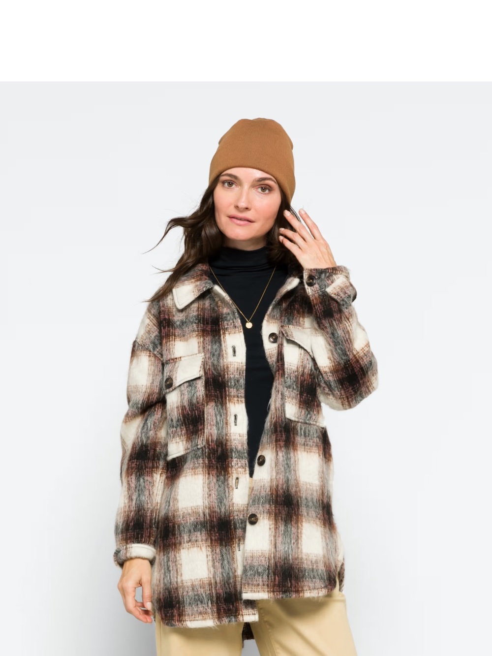 Sanctuary Plaid Shacket XL